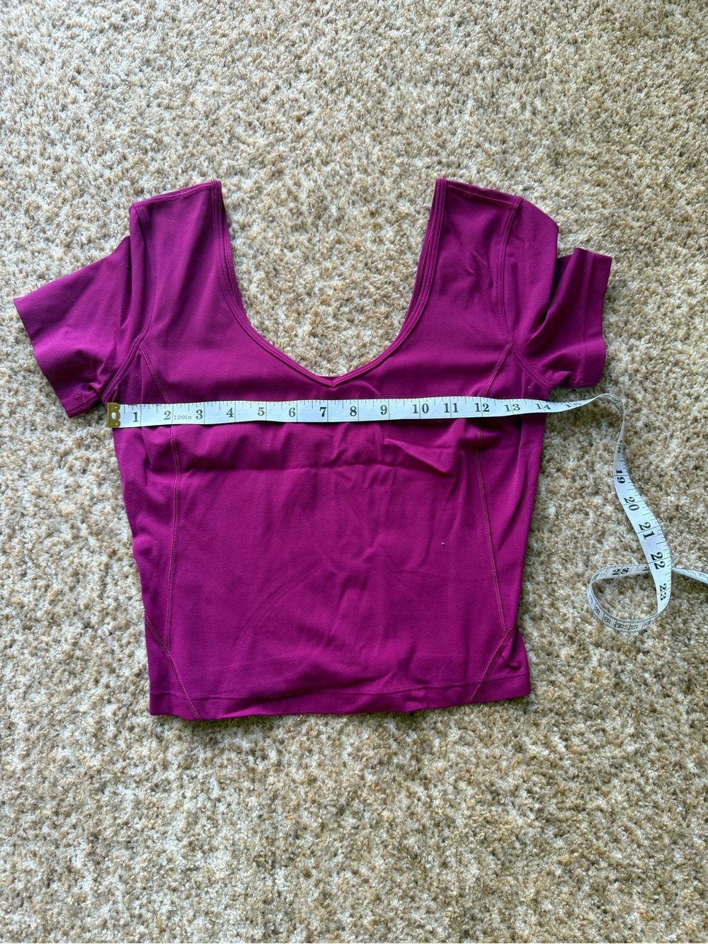 Lululemon Align T-Shirt size 4 Women's Magenta purple - Picture 4 of 4